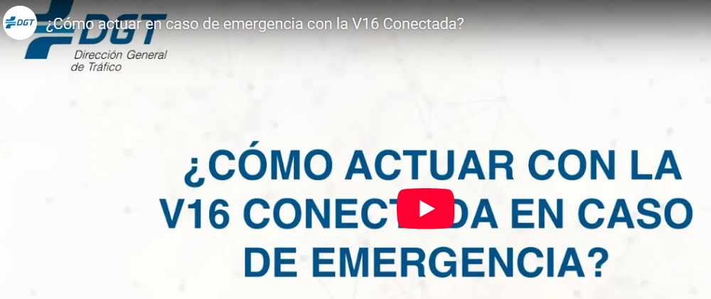 ¿Cómo actuar con la V16 Conectada en caso de emergenccia?